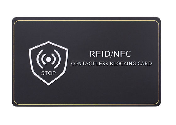Roubo 13,56 megahertz RFID do protetor do cartão de crédito anti que obstrui cartões