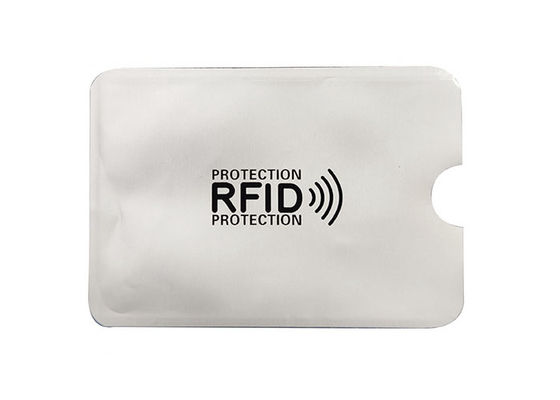 Folha de alumínio RFID plástico holográfico que obstrui a luva dos cartões