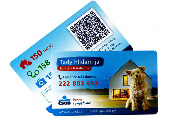 Cartão sem contato plástico esperto do pagamento do ISO RFID